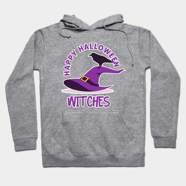 Happy halloween witches Hoodie by Inspire Creativity